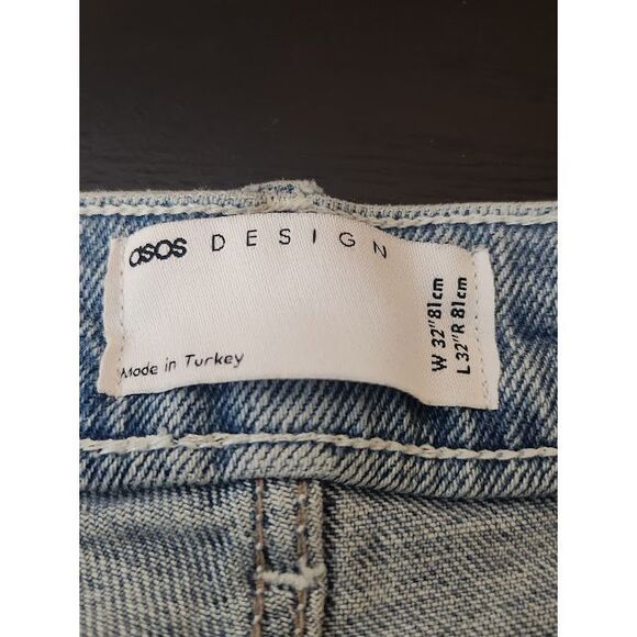 ASOS jeans Men's size W32 L32 Distressed denim Tapered Leg - Picture 3 of 4